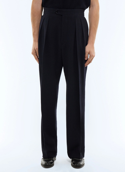 Men's certified virgin wool seersucker crepe effect suit Fursac - C3JADO-JX04-D030