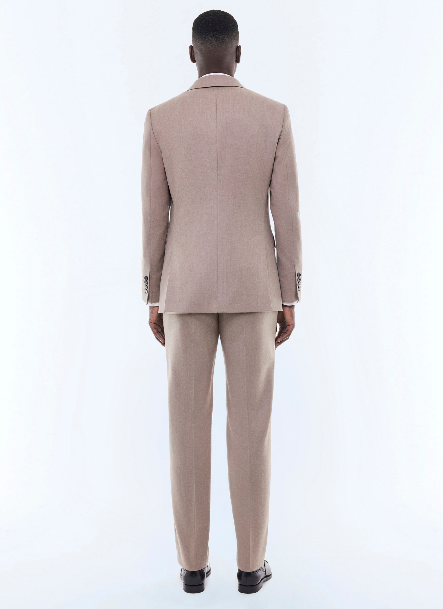 Men's brown certified virgin wool flannel suit Fursac - C3FOXA-GC17-A008