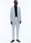 Cotton canvas suit with stripes - C3DAMA-DX05-D004