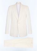 Cotton-linen twill fitted suit - C3JADA-JX08-A001