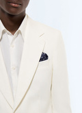 Cotton-linen twill fitted suit - C3JADA-JX08-A001
