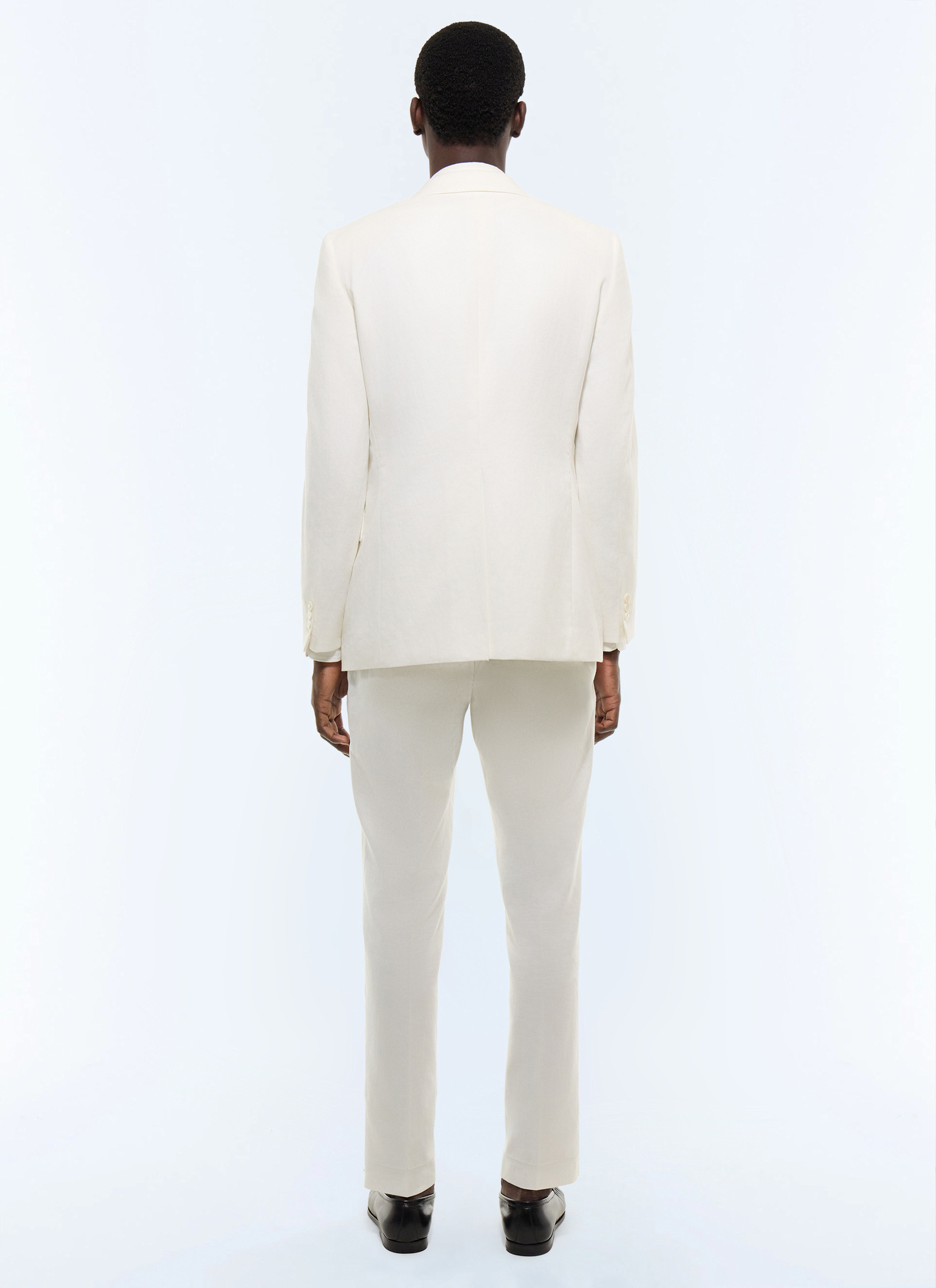 Men's white, ecru cotton and linen suit Fursac - C3JADA-JX08-A001