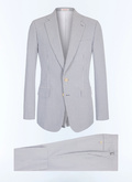 Striped seersucker cotton suit - C3JADA-LX15-D039