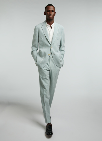 Men's suit white virgin wool and elastane Fursac - 22EC3VALA-VX05/45