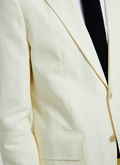 Yellow cotton and linen serge suit - 22EC3VATO-VX13/53
