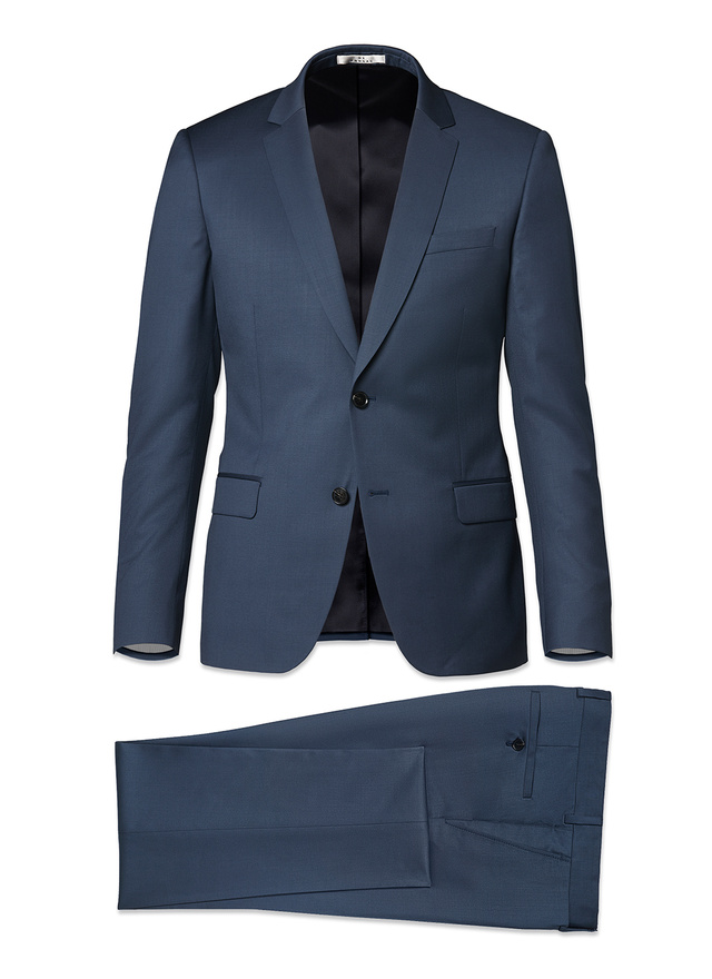 Men's suit indigo blue super 150s aaaaa wool Fursac - 18EC3ILYA-KC17-34