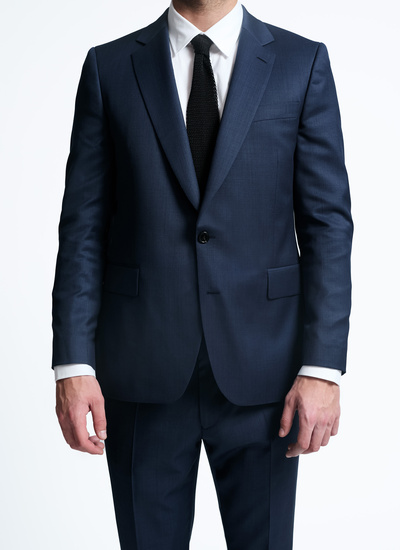 Men's suit navy blue virgin wool Fursac - C3AXUN-PC64-31