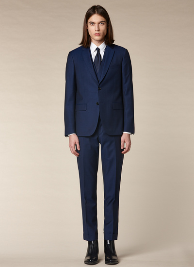 Men's suit petrol blue itravel wool Fursac - 21EC3PIXY-PC60-31