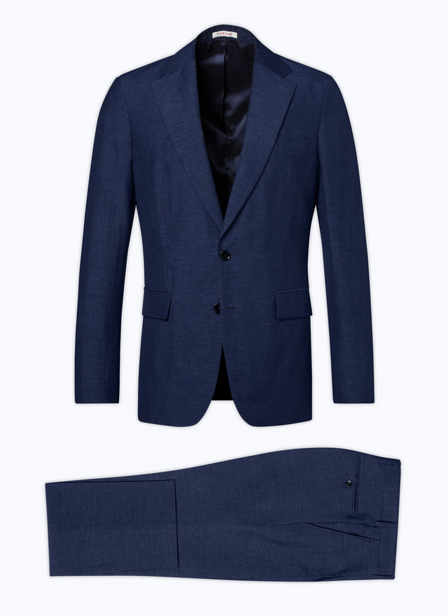 Men's medium blue suit Fursac - C3DOST-DC28-D029