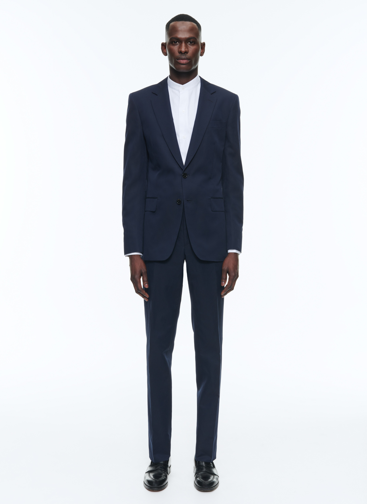 Men's suit navy blue cotton and linen serge Fursac - C3DAXO-DC27-D030