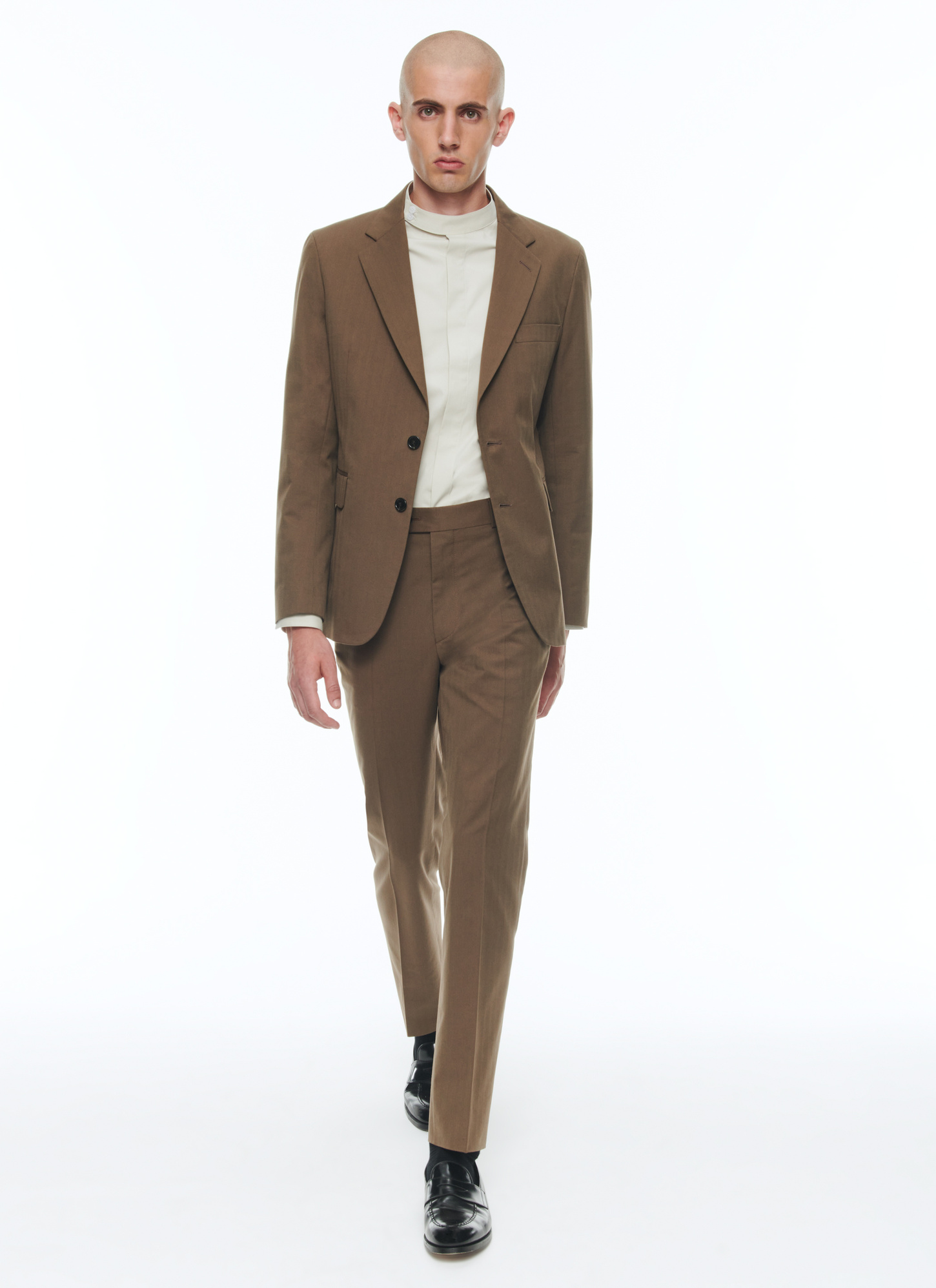 Men's tobacco suit Fursac - C3CAZO-CC25-G021