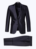 Navy blue silk suit - C3BENI-AC98-30