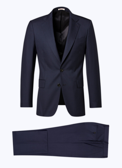 Men's suit navy blue virgin wool and silk Fursac - C3AVRA-CC16-D032