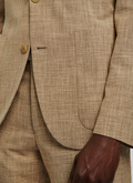 Beige sanded wool, silk and cotton suit - 22EC3VAXO-VX18/56