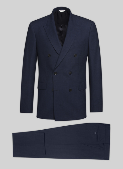 Men's suit navy blue virgin wool, silk, polyamide and cotton Fursac - C3VOCA-VC50-31