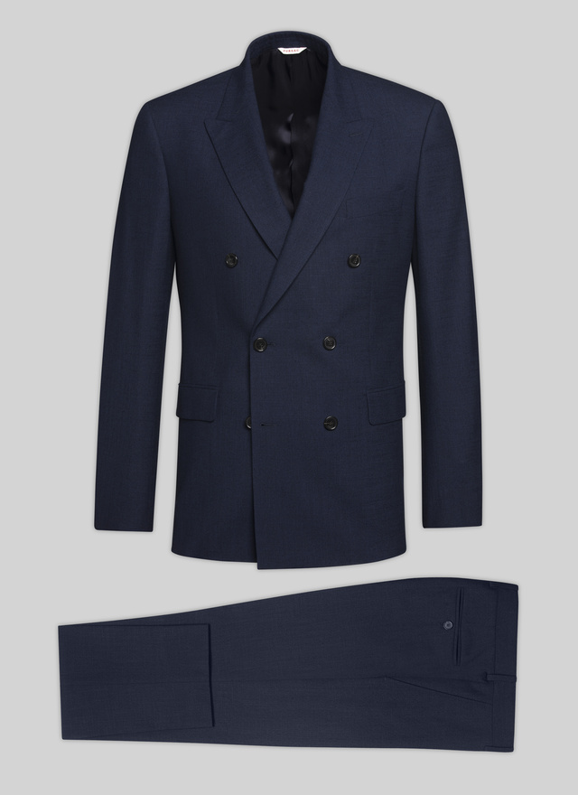 Men's suit navy blue virgin wool, silk, polyamide and cotton Fursac - C3VOCA-VC50-31