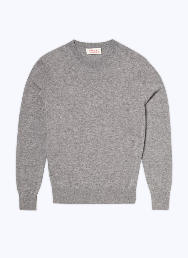 Men's grey cashmere sweater Fursac - A2TOUR-CA27-B018