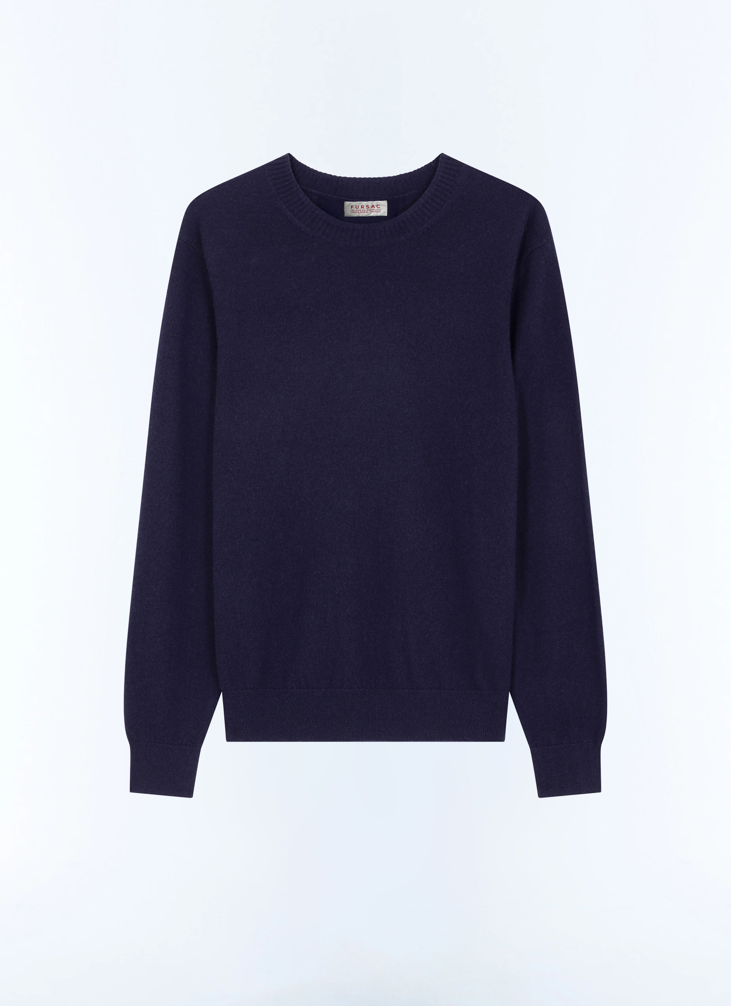 Men's blue, navy blue certified cashmere sweater Fursac - A2GOUR-CA27-D030
