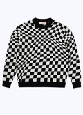 Cotton and cashmere sweater with checks - A2BARO-BA20-20