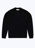 Black cotton and cashmere sweater - A2BICY-BA13-20