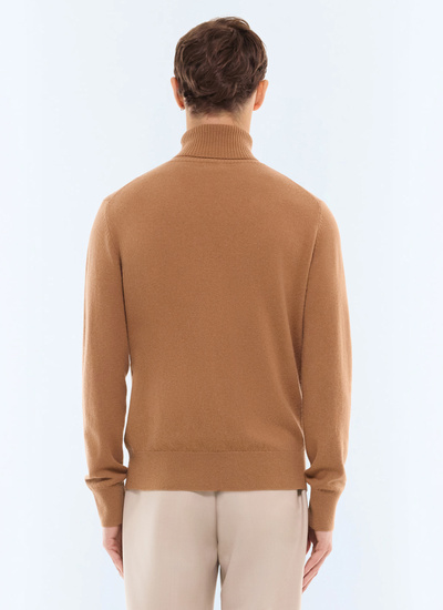 Men's camel sweater Fursac - A2KROU-TA28-A011