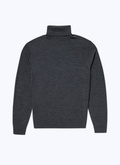 Grey merino wool roll neck sweater - A2OROL-MA03-21