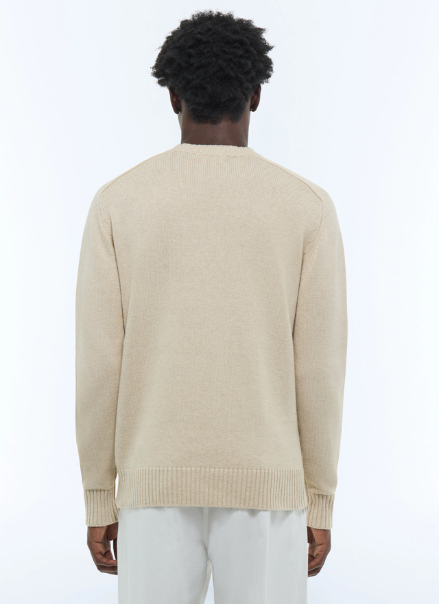 Men's beige sweater Fursac - A2ETLA-FA08-A006