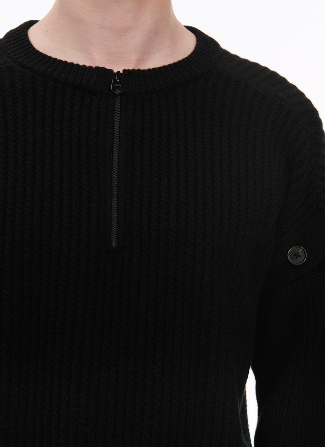 Men's black sweater Fursac - A2ADER-AA26-20