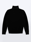 Black merino wool roll neck sweater - A2OROL-MA03-20