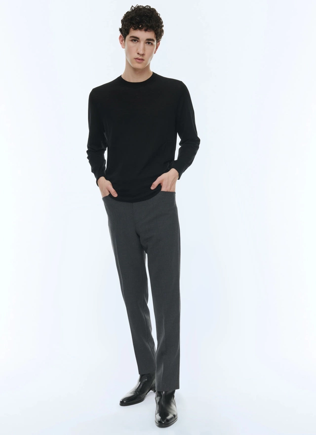 Men's black sweater Fursac - A2ORYS-MA03-20