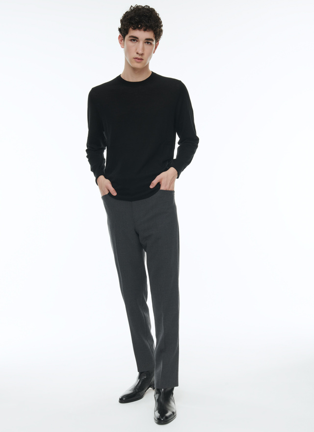Men's black sweater Fursac - A2ORYS-MA03-20