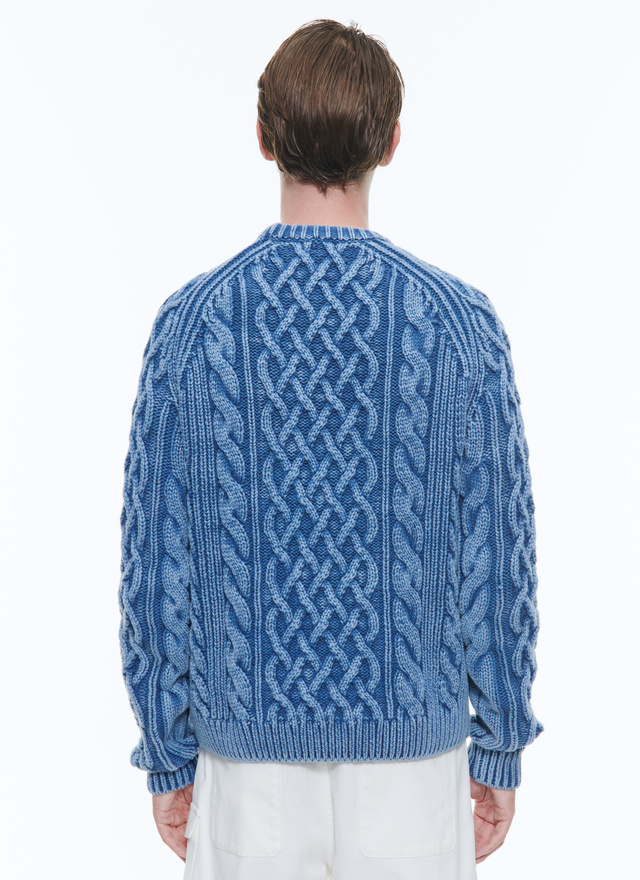 Men's blue sweater Fursac - A2DORS-DA12-D012