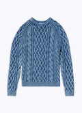 Cotton cable knit sweater - A2DORS-DA12-D012