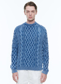 Cotton cable knit sweater - A2DORS-DA12-D012