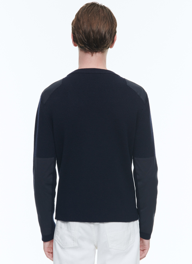 Men's blue sweater Fursac - A2DYLO-DA16-D030