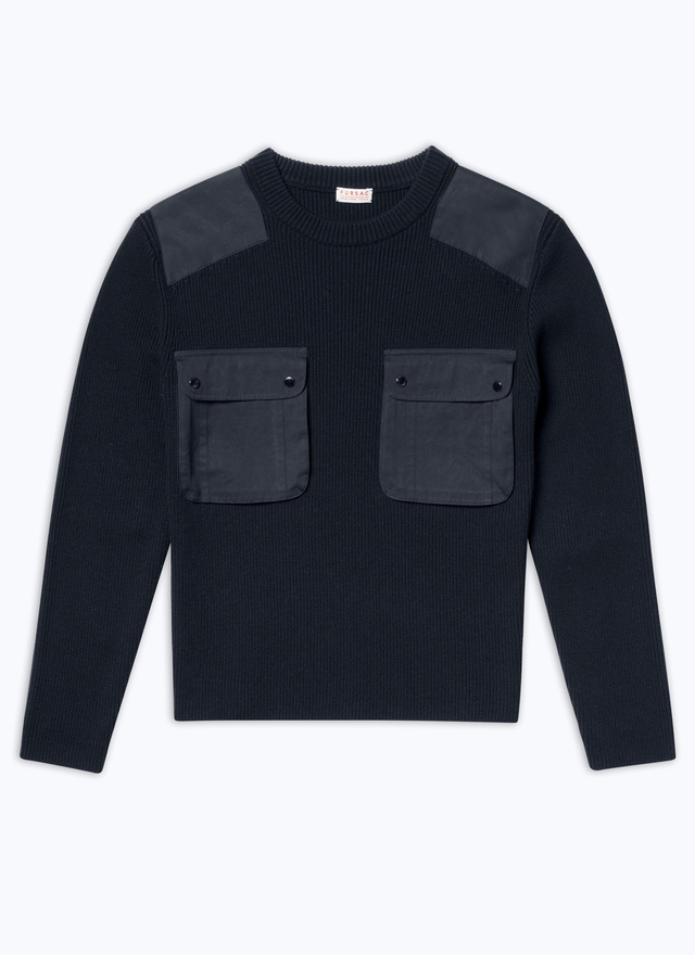 Men's wool and cotton sweater Fursac - A2DYLO-DA16-D030