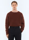 Fancy stitch wool sweater - A2LAIN-LA08-G004