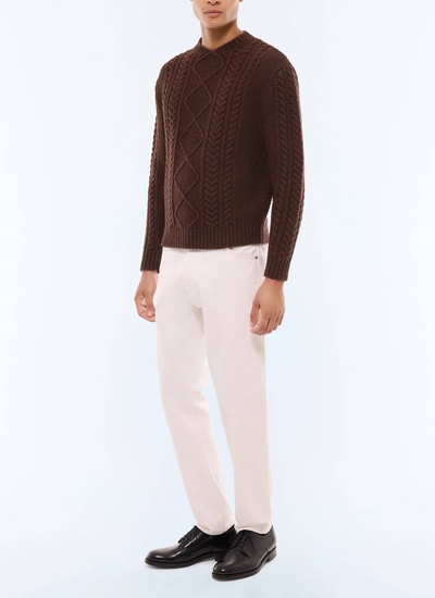 Men's brown sweater Fursac - A2GAGA-GA01-G018