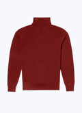 Burgundy merino wool sweater - 22HA2OROL-MA03/74