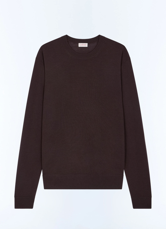 Men's brown main material: 100% woollining: none sweater Fursac - A2ORYS-LA01-G019