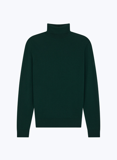 Men's dark green sweater Fursac - A2OROL-MA03-H014