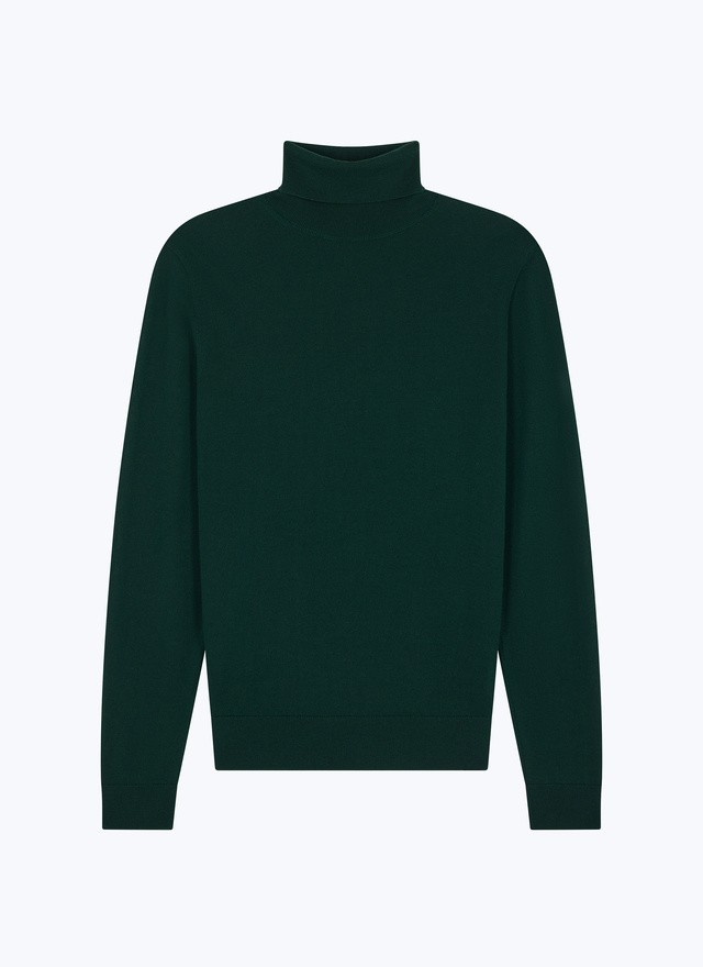 Men's dark green sweater Fursac - A2OROL-MA03-H014