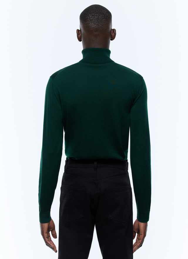 Dark Green Roll Neck Jumper for Men Fursac A2OROL MA03 H014