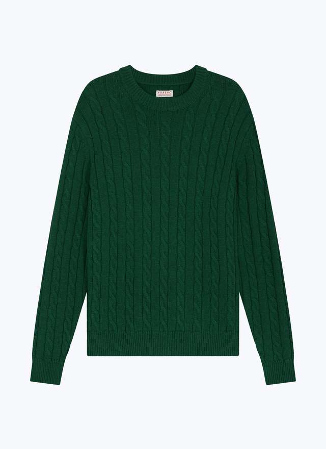 Green long sleeve sweater sale