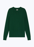 Cotton and wool cable knit sweater - A2EADE-EA06-H011