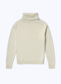 Ecru blended wool sweater - 22HA2ASAD-AA21/02
