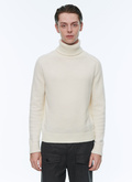 Ecru blended wool sweater - 22HA2ASAD-AA21/02