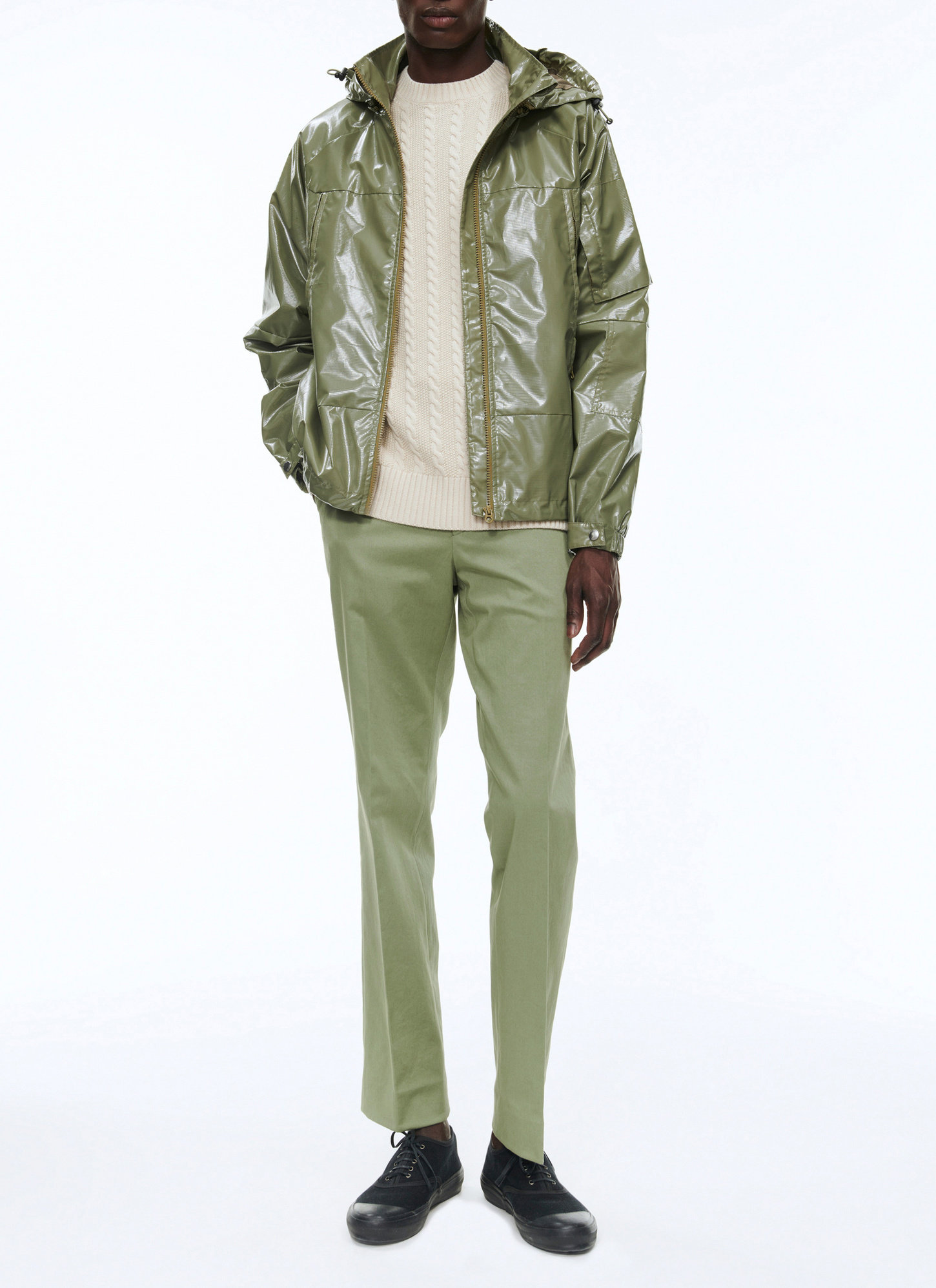 Men's ecru sweater Fursac - A2BADE-BA08-03