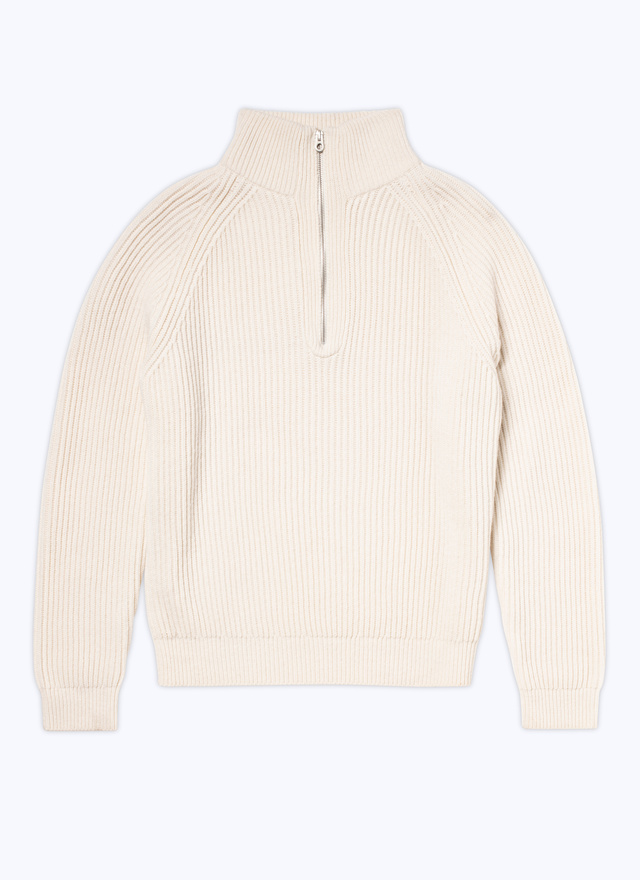 Men's ecru sweater Fursac - A2CAMI-CA02-A002