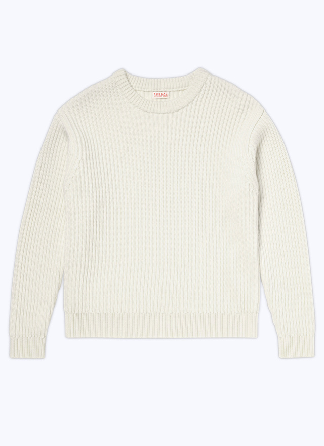 Men's ecru sweater Fursac - A2CONF-CA06-A002